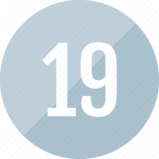 Track, nineteen, number icon - Download on Iconfinder