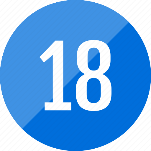 Number, eighteen, numero icon - Download on Iconfinder