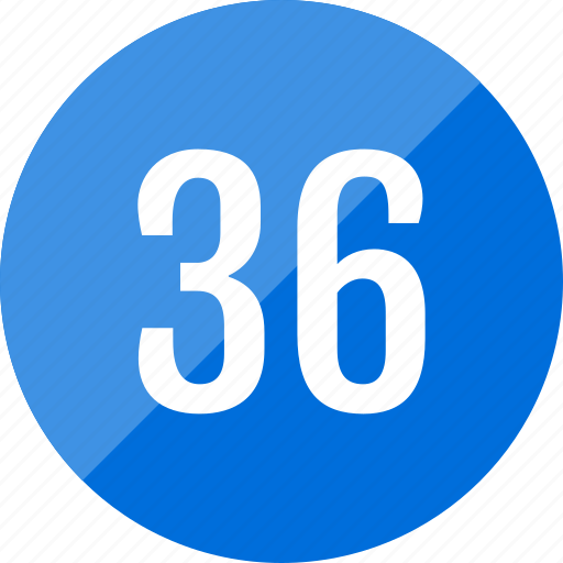 Number, 36, numero icon - Download on Iconfinder
