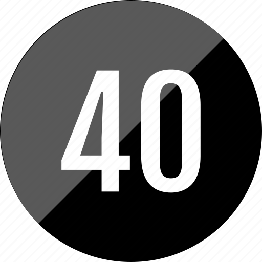 Interface, forty, 40, number icon - Download on Iconfinder