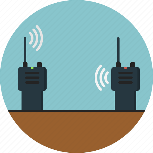 Antenna, equipment, hand-held, pair, radio, transmitter, walkie-talkie icon - Download on Iconfinder