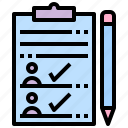 clipboard, application, form, pencil, register