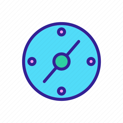 Compass, contour, drawing, tourist, travel icon - Download on Iconfinder