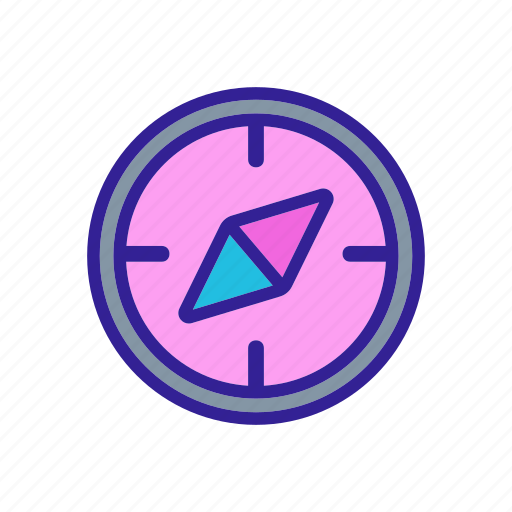 Compass, contour, drawing, exploration, north, travel icon - Download on Iconfinder