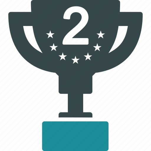 Prize Second 2nd Place Cup Silver Championship Tournament Icon Download On Iconfinder