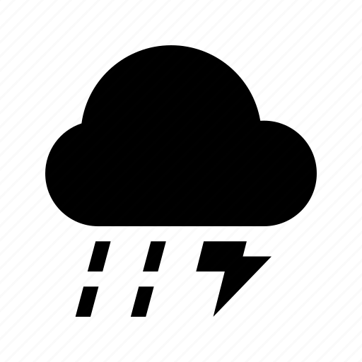 Cloud, cloudy, rain, storm, thunder icon - Download on Iconfinder