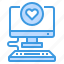 computer, favorite, heart, love, rating 