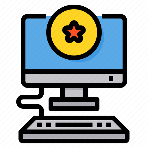 Computer, favorite, rating, review, star icon - Download on Iconfinder