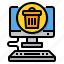 bin, computer, garbage, interface, trash 