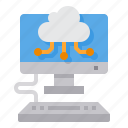 cloud, computer, connect, data, interface
