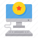 computer, favorite, rating, review, star