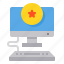computer, favorite, rating, review, star 