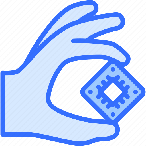 Cpu, hand, computer, technology, shop icon - Download on Iconfinder
