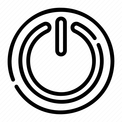 Power, turn, on, button, sign, computer, ui icon - Download on Iconfinder