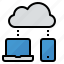 cloud, computer, network, storage 