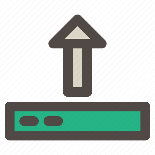 Arrow, computer, disk, hardware, upload icon - Download on Iconfinder