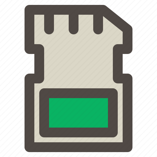 Card, computer, hardware, memory, storage, technology icon - Download on Iconfinder