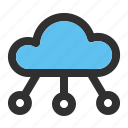 cloud, rain, network, weather, internet, computing