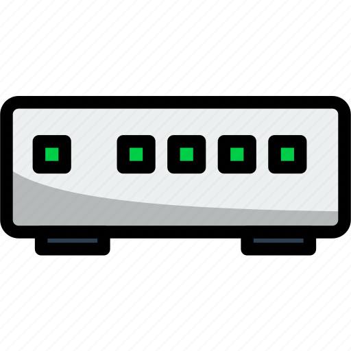 Switch, network, ethernet, port, computer, connector, internet icon - Download on Iconfinder