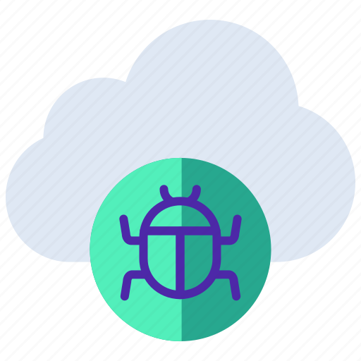 Cloud error, infected, internet bug, security, threat, virus icon - Download on Iconfinder