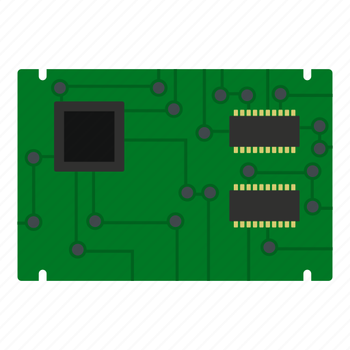 Board, chip, computer, digital, electronic, processor, technology icon ...
