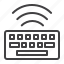 wireless, keyboard, computer, signal 