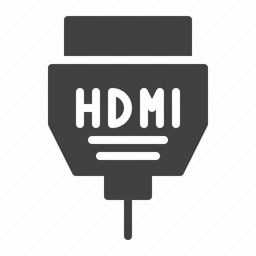 Hdmi, cable, plug, connector icon - Download on Iconfinder