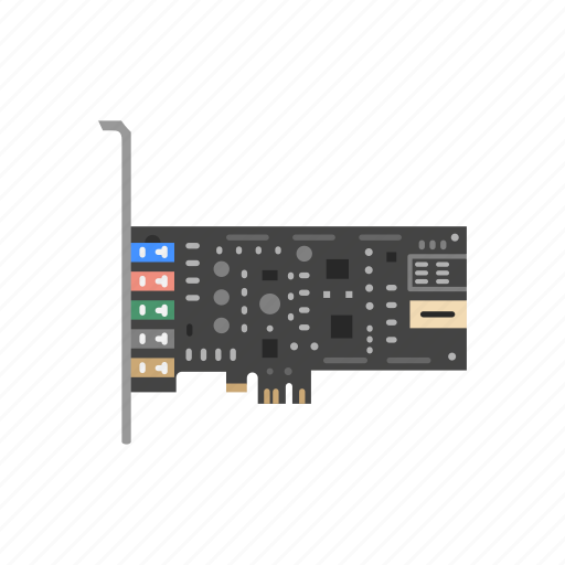 Audio signal, computer, computer device, motherboard, sound card, sound processing, technology icon - Download on Iconfinder
