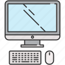 computer, device, keyboard, mouse, screen, technology