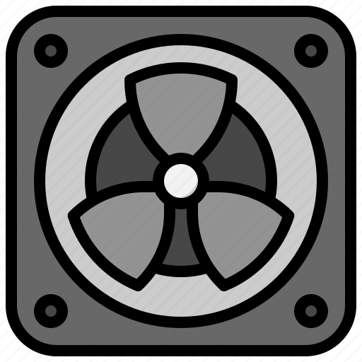 Fan, air, cooler, cooling, ventilation, electronics icon - Download on Iconfinder