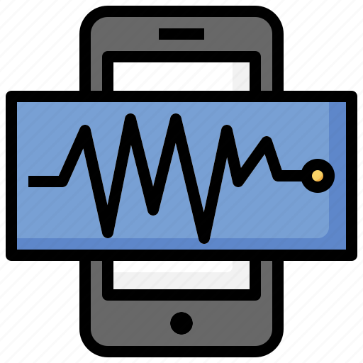 Smartphone, medical, app, heart, rate, heartbeat, frequency icon - Download on Iconfinder
