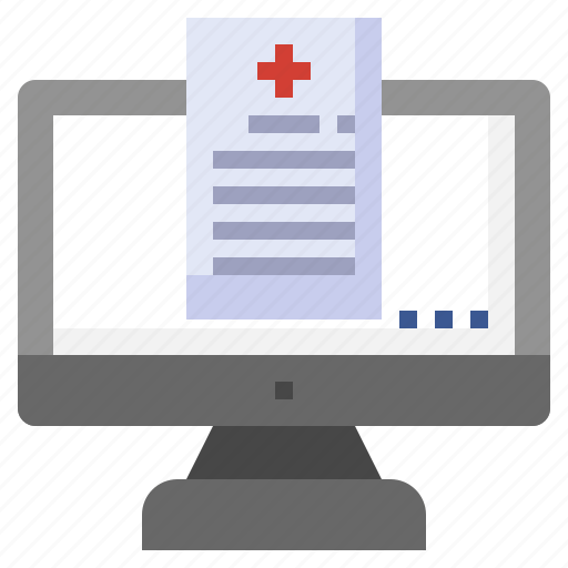 Medical, record, diagnosis, healthcare, computer icon - Download on Iconfinder