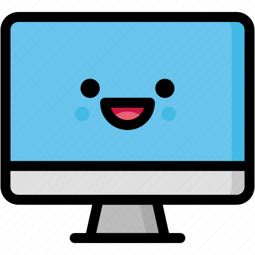 Computer, emoji, emotion, expression, face, feeling, laughing icon - Download on Iconfinder