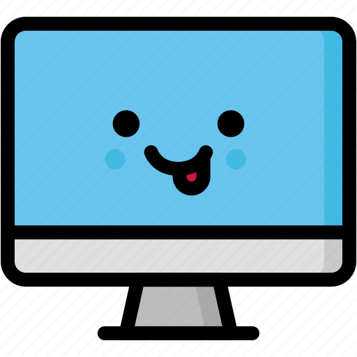 Computer, emoji, emotion, expression, face, feeling, naughty icon - Download on Iconfinder
