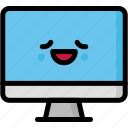 computer, emoji, emotion, expression, face, feeling, relax