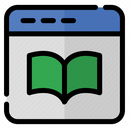 Ebook, e-learning, online learning, book, catalogue, open book icon - Download on Iconfinder