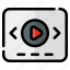 video, video player, play button, movie, multimedia, multimedia option, communications 