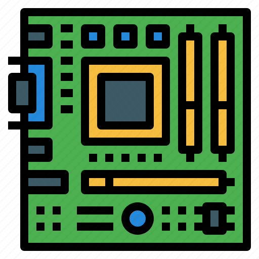 Computer, cpu, hardware, mainboard, processor, technology icon - Download on Iconfinder