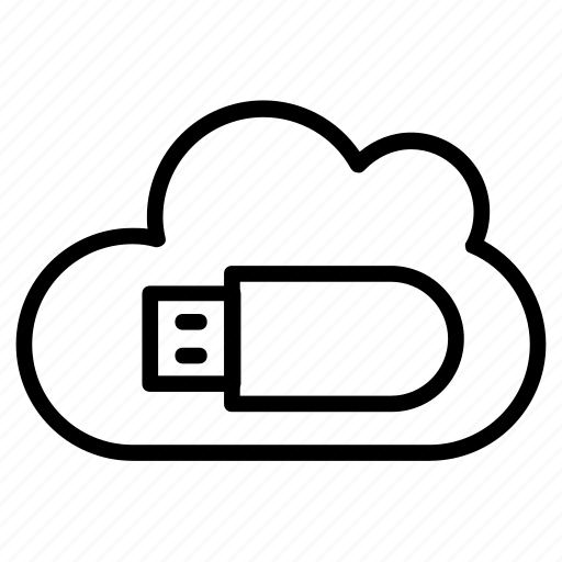 Cloud, drive, server, storage, usb icon - Download on Iconfinder