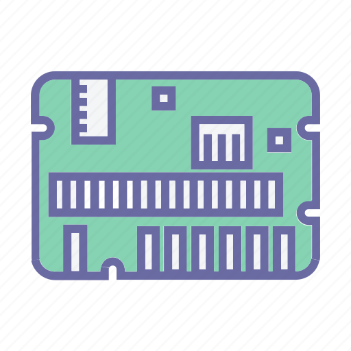 Board, component, device, hardware, memory, mother, ram icon - Download on Iconfinder