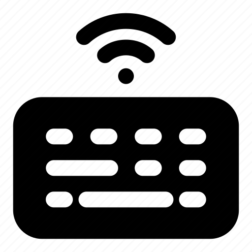 Wireless keyboard, electric keyboard, wifi connection, computer keyboard, keyboard icon - Download on Iconfinder