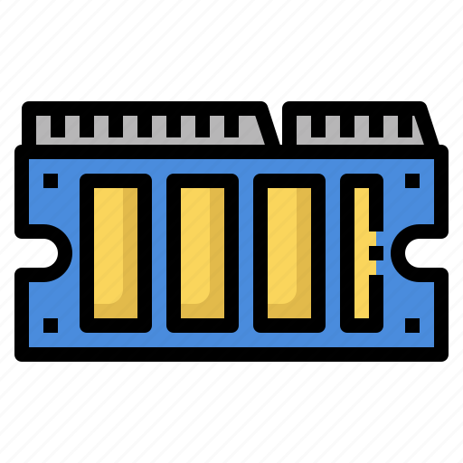 Ram, memory, hardware, storage, device, computer icon - Download on Iconfinder