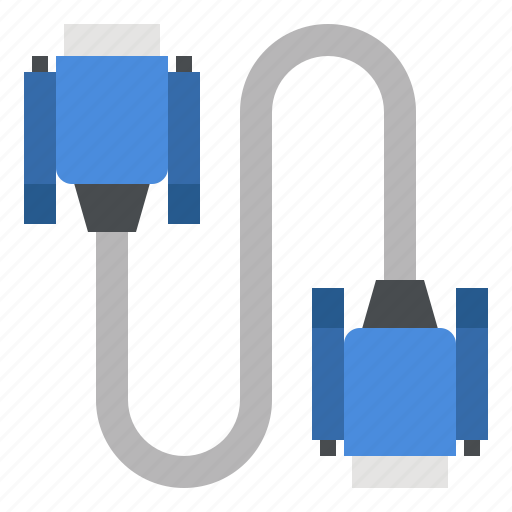 Vga, cable, computer, hardware, connection icon - Download on Iconfinder