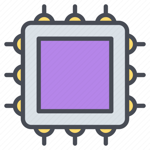 Processor, chip, cpu, microchip, computer, hardware, microprocessor icon - Download on Iconfinder