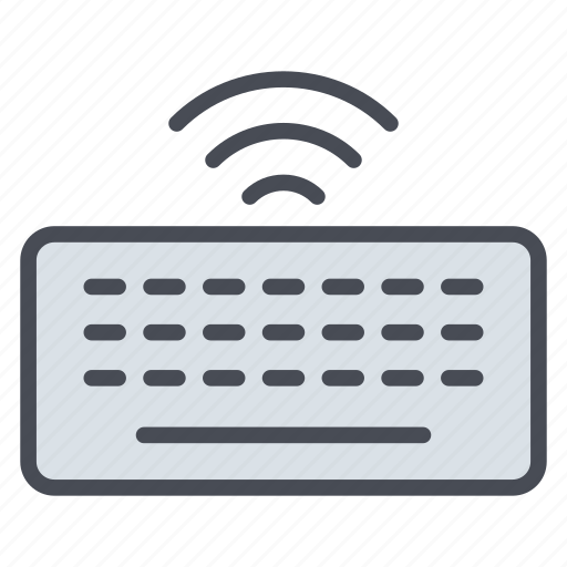 Wireless, keyboard, computer keyboard, keypad, hardware, button, typing icon - Download on Iconfinder