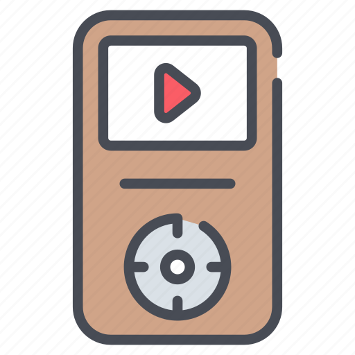 Mp4, audio player, music-player, music, audio, player, device icon - Download on Iconfinder