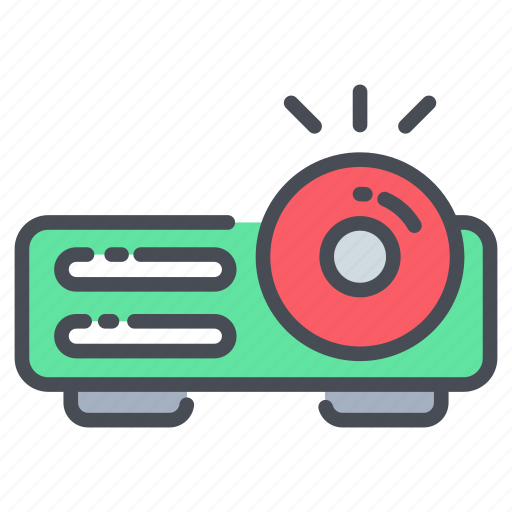 Projector, multimedia, movie, video, projection, screen, cinema icon - Download on Iconfinder