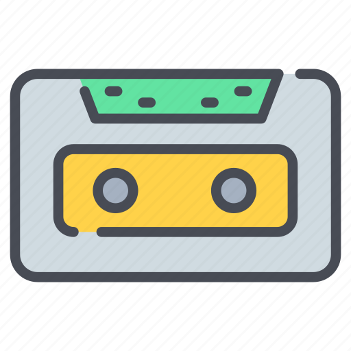 Tape, music, audio, player, audio-cassette, recorder, multimedia icon - Download on Iconfinder