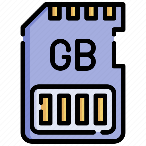 Memory, card, micro, sd, electronics icon - Download on Iconfinder
