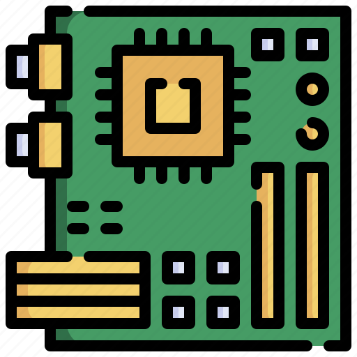 Motherboard, circuits, technology, chip, computer icon - Download on Iconfinder